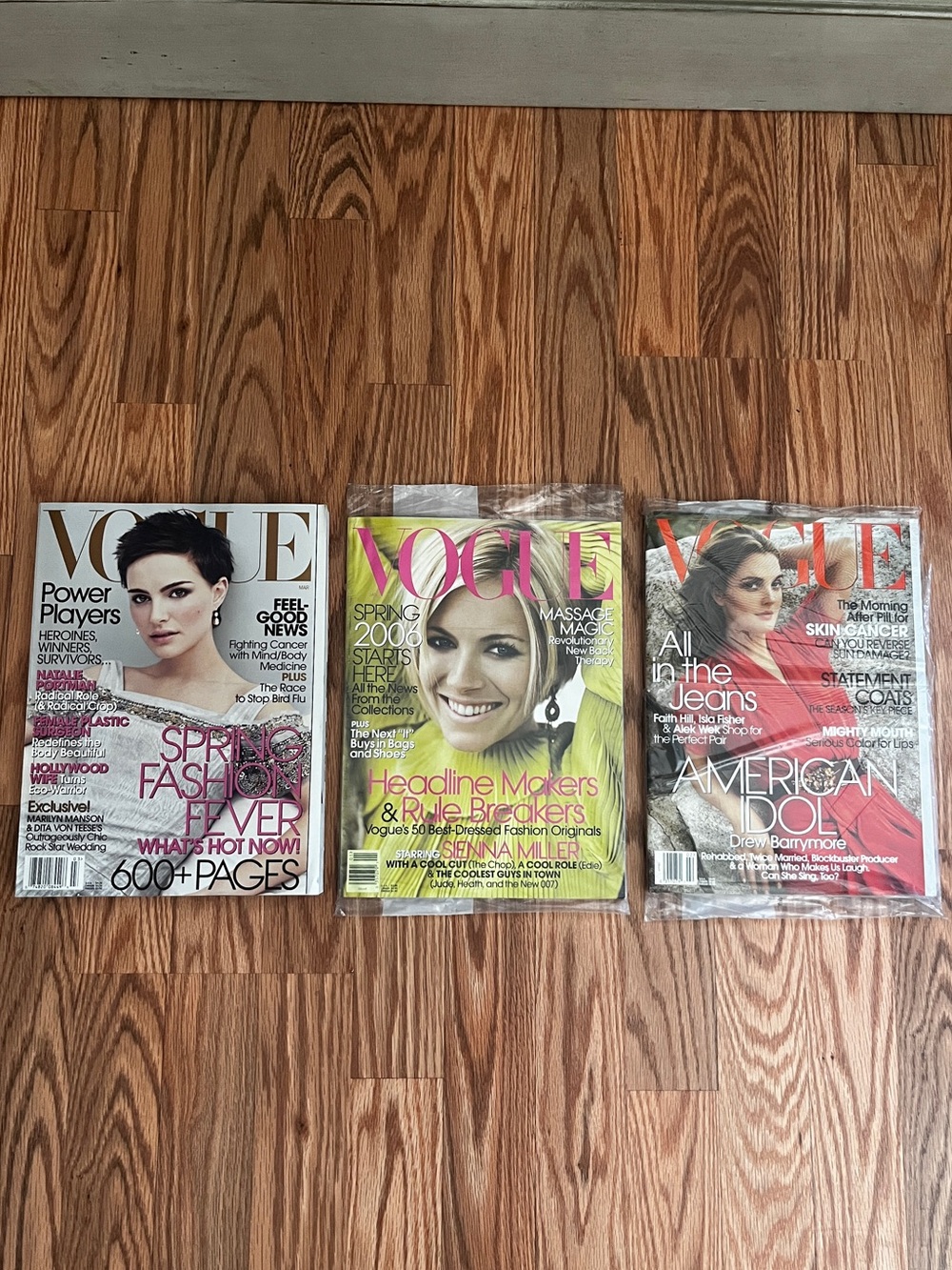 Vintage Vogue Fashion Magazines from 2006